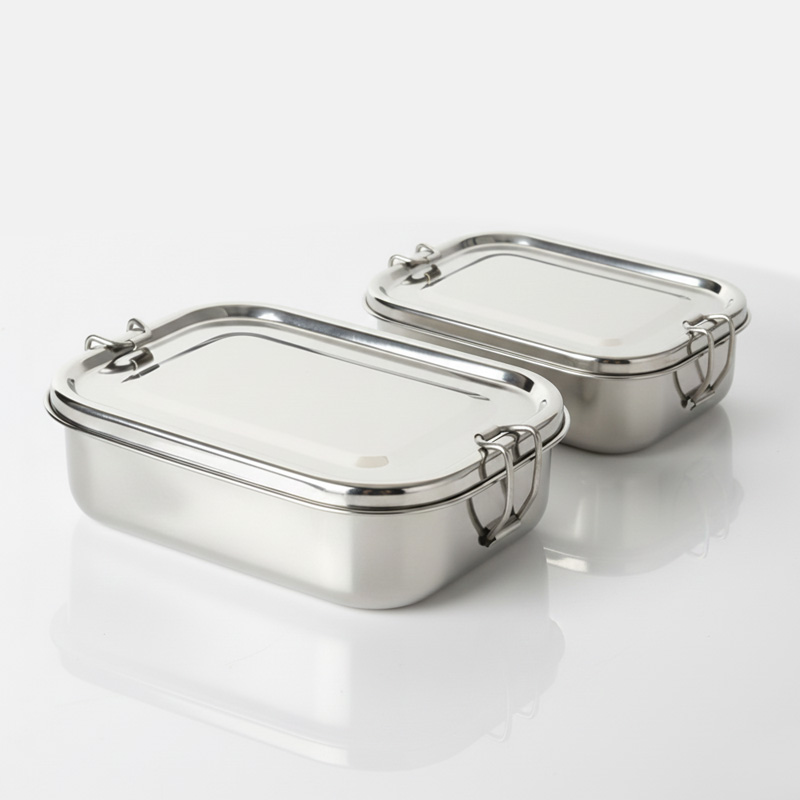 RECTANGULAR SINGLE DEKKER LUNCH BOX
